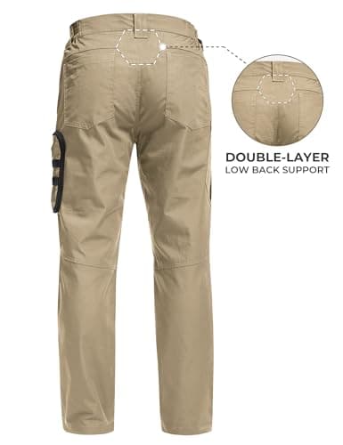 MOURCE Tactical Pants for Men Water Resistant Quick Dry BDU Cargo Pants with 7 Large Pockets Breathable Ripstop Work Hiking view 2