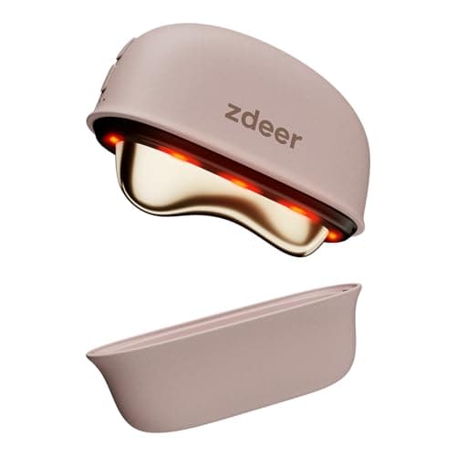 ZDEER GS5 Electric Heated Gua Sha Tool, Red Light Face Massager, Pink — image 1
