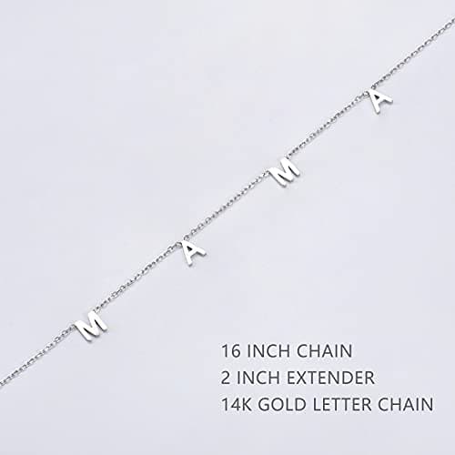 Mothers Day Gifts for Mom, for Wife - 14K Gold Mama Necklace- First Mothers Day Gifts for New Mom - Hypoallergenic, Water-Resistant & Tarnish-Free - Momma Necklace for Women - For Mother to Be view 5