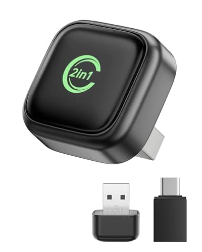 Wireless CarPlay Adapter, Convert Wired to Wireless, 2-in-1 CarPlay & Android Auto, Mini Plug & Play, Fast Auto-Connect & No Latency, USB/USB-C for Cars with Built-in CarPlay & iOS 10+/Android 11+ — image 1