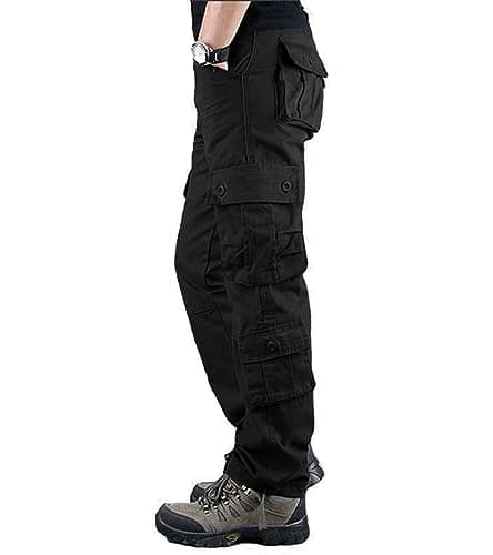 BAYAMO Mens Cargo Pants Camo Military Fatigue Pant Camouflage Hunting Combat Work Casual Pants Multi Pocket view 4