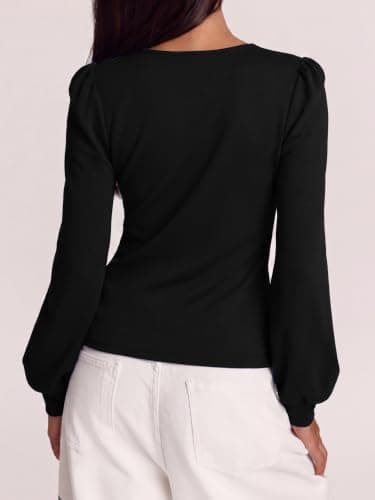 Women's Long Sleeve Peplum Shirts 2026 Dressy Business Casual Tops view 5