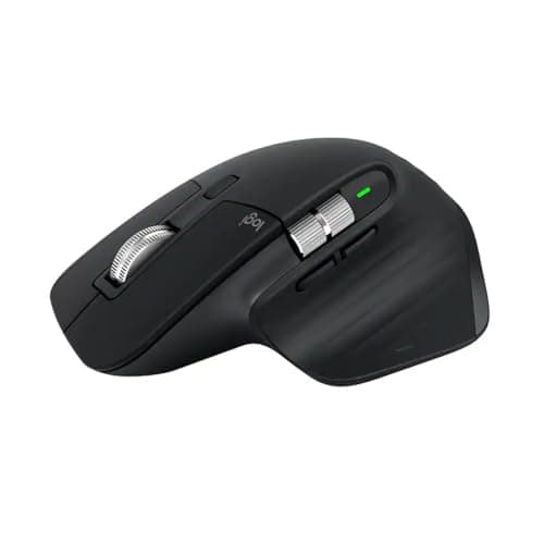 Logitech MX Master 3S - Performance Wireless Mouse with Ultra-Fast Scrolling, Ergo, 8K DPI, Track on Glass, Quiet Clicks, Bluetooth, Windows, Linux, Chrome, Black