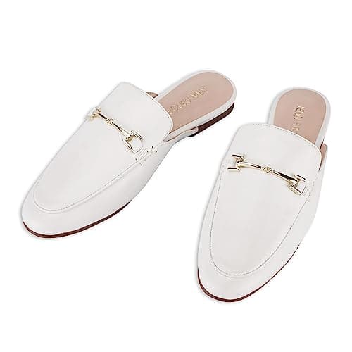 JENN ARDOR Mules for Women Flats Backless Loafers Shoes Slip On Slippers Pointed Toe Low Heel Work Slides Womens Mules Casual Shoes view 3