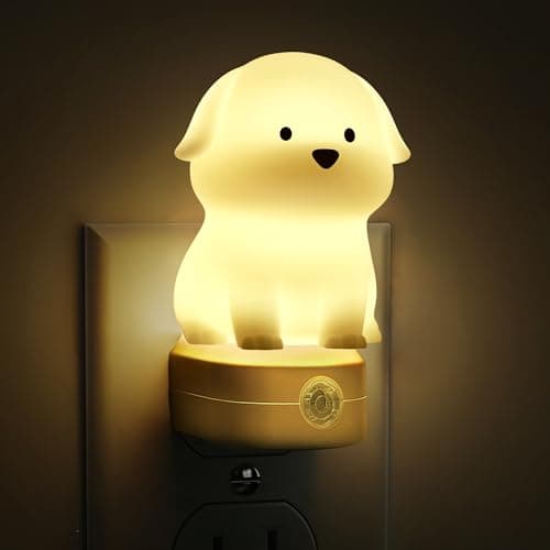 L LOHAS LED Plug in Night Light for Kids, 3D Cute Puppy Night Light — image 1