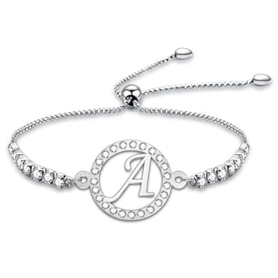 YLWJSP Love Symbol Charm Adjustable Bracelet Infinity Heart Symbol Charm Bracelet Love Friendship Jewelry Gift Birthday Gift