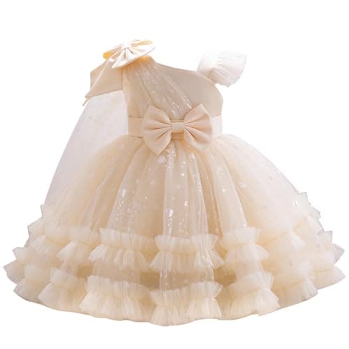 EULIMENE Girls Heart Sequins Dress Shiny Tulle Pageant Princess Wedding Birthday Party Prom Dress 9M-8Y — image 1