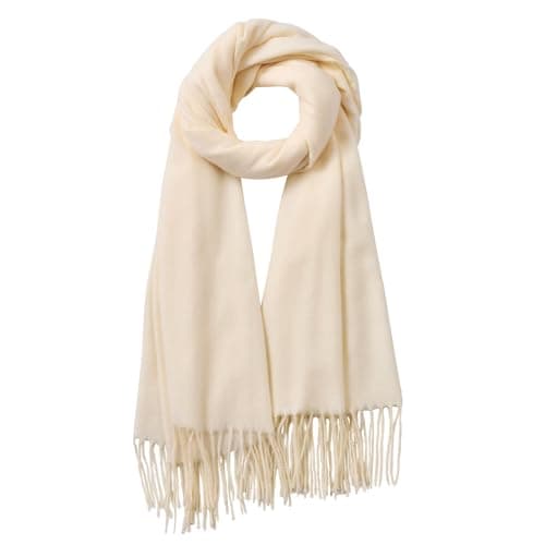 fauson Winter Scarf for Women - Soft Shawl Wraps Winter Scarves with Tassel — image 1