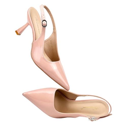 YOUMANNI Women's Fashionable Sandals - Leather Multi-Type High Heels, Women's Classic High Heels, Adjustable Shoelaces, Comfortable Dress Sandals for Daily Wear view 6