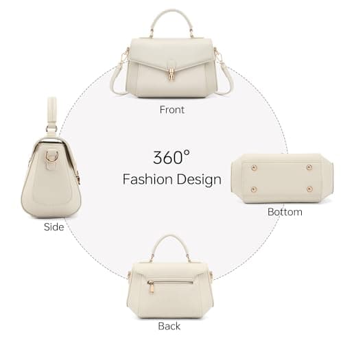 Goinsound Crossbody Bags for Women Vegan Leather Top Handle Bag Trendy Handbags with Adjustable Strap view 7