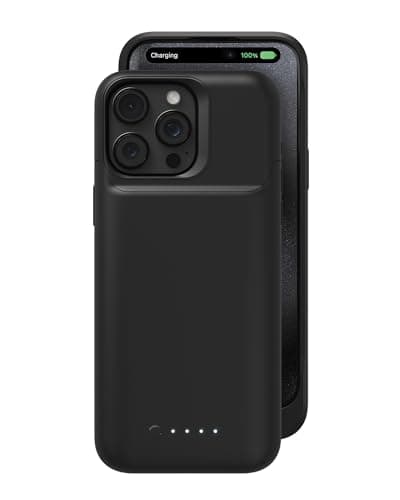 Mophie Juice Pack iPhone 15 Pro Max Battery Case - Legendary Power & Protection - Up to 50% Extra Battery, 6ft Drop Safety, Eco-Friendly Design, Black