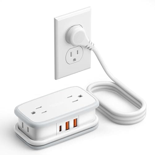 NTONPOWER 20W Travel Power Strip, Travel Essentials Cruise Approved Power Strip Non Surge Protector 4 Outlets 3 USB(1 USB-C) with 4FT Wrapped Extension Cord Flat Plug, Cruise Essentials 2026