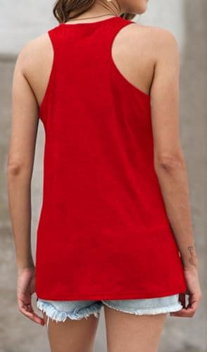 DESFSE American Flag Tank Top Women 4th of July Tanks Tops for Womens USA Flag Patriotic Shirts Vest Racerback Sleeveless Tee view 4