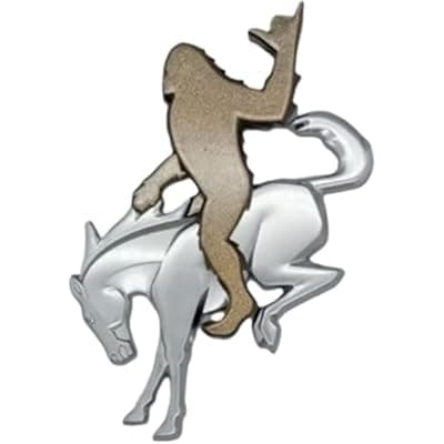 Add-A-Sasquatch Emblem for Bronco, 3x4 Inch, Adhesive Overlay Decal, 2021-2025 Models (Bronze Metallic, Stay Relaxed)