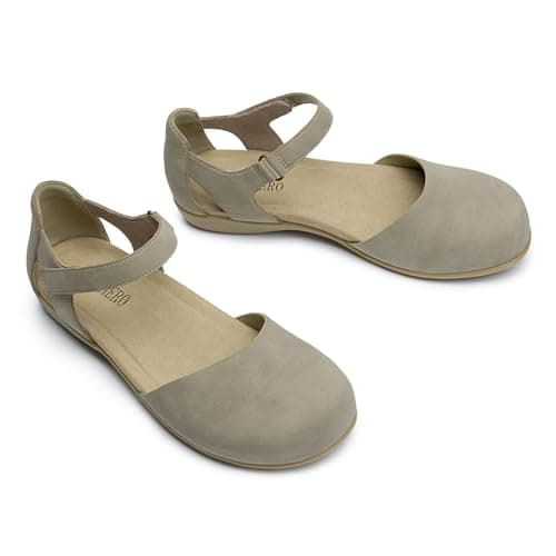 Rihero Summer Casual Closed Toe Sandals Women Comfortable Footbed Arch Support Flat Sandals with Adjustable Strap view 6