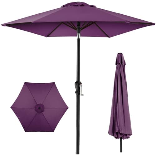 Best Choice Products 10ft Outdoor Table Compatible Steel Polyester Market Patio Umbrella w/Crank and Easy Push Button Tilt view 1