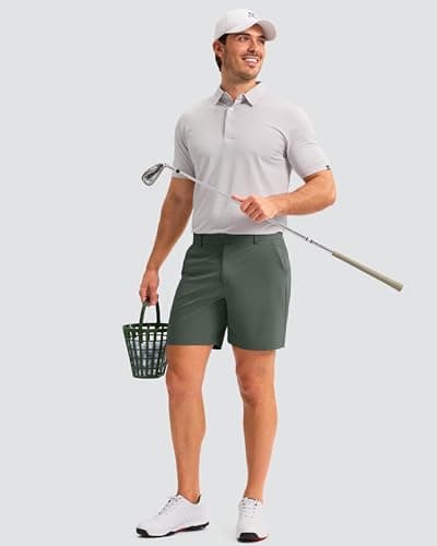 Men's Golf Shorts 7"/ 9"/ 11" Inseam with 5 Pockets Lightweight Stretch Quick Dry Casual Dress Hybrid Short for Men view 6