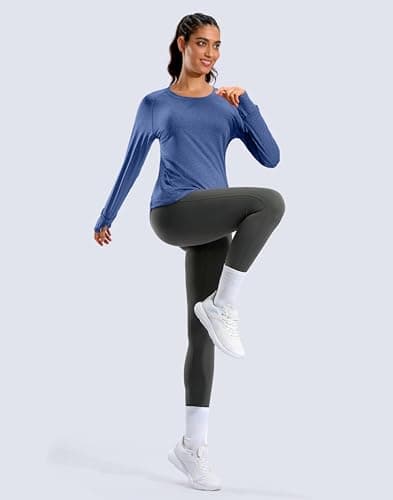G Gradual Long Sleeve Workout Tops for Women Quick Dry Lightweight Running Athletic Shirts with Zip Pocket Moisture Wicking view 7