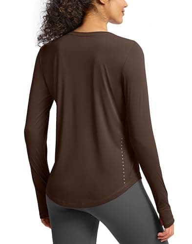 Soothfeel Lightweight Long Sleeve Workout Tops for Women Gym Running Shirts — image 1