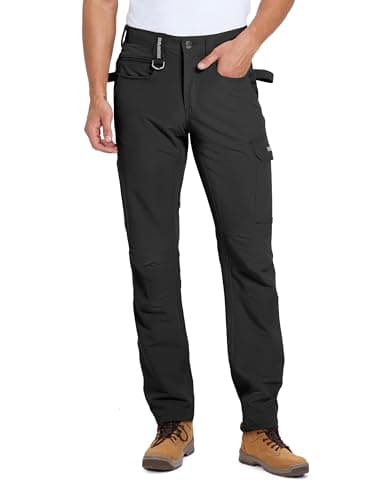 DURAWERK Men's 4-Way Stretch Cargo Pants, Work Pants, Durable Tactical Pants, Lightweight EDC Hiking Pants for Outdoor view 7