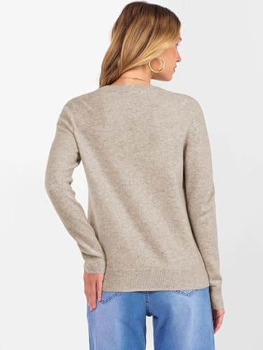 ANRABESS Women 100% Wool Long Sleeve Sweaters Fall Business Casual Outfits | Crew Neck Basic Pullover Sweater，Soft Cozy Knit Tops，2026 Fall Trendy Classic, Office Work，Warm Winter Layering Clothes view 3
