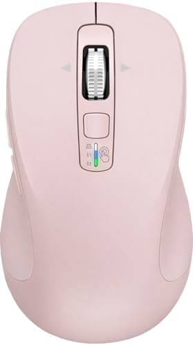CITLLA Wireless Bluetooth Mouse (USB + BT1 + BT2), Full Size Mouse, 4-Way Scrolling, Multi-Device Silent for Computer, Laptop, iPad, MacBook (Pink) — image 1