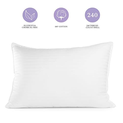 Sleep Restoration Gel Pillow - (2 Pack King) Best Hotel Quality Comfortable and Plush Cooling Gel Fiber Filled Pillow view 6
