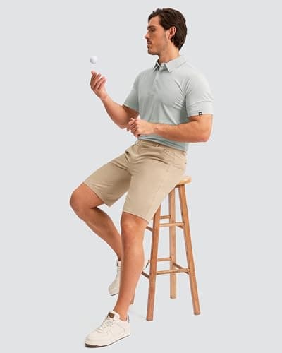 Men's Golf Shorts 7"/ 9"/ 11" Inseam with 5 Pockets Lightweight Stretch Quick Dry Casual Dress Hybrid Short for Men view 6