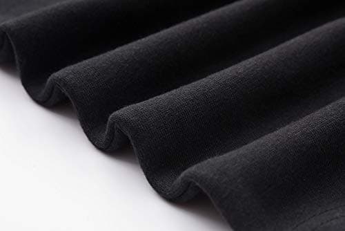 VANCOOG Men’s Casual Cotton Knit Short Drawstring Elastic Jogger Gym Shorts view 6