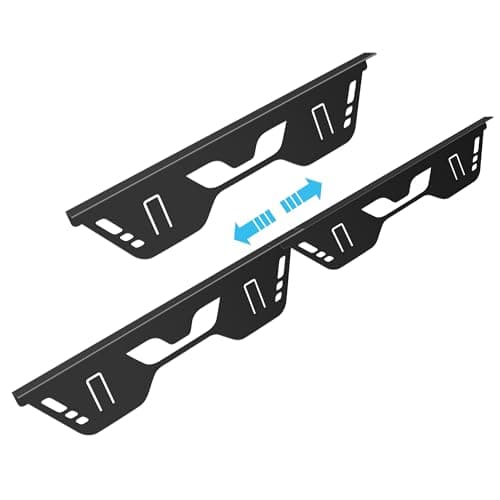 Stainless Steel Stove Gap Covers, 2 Pack Stove Gap Filler, Range Trim Kit, Stove Guards for Oven Counter Side Gap Kitchen, Retractable Length 13.8" to 27.5" - Black-L — image 1