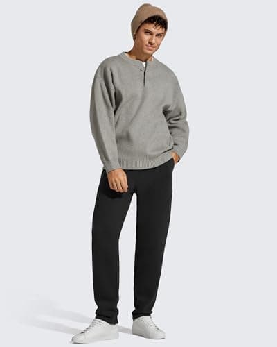 G4Free Flurrylux Men Fleece Lined Sweatpants with Pockets Drawstring Casual view 2