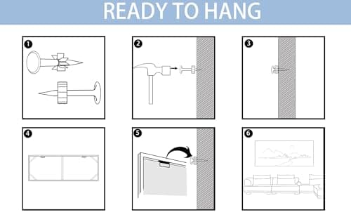 Wall Art for Living Room - Abstract Canvas Wall Decor, Modern Minimalist Painting in Black and White - Framed pictures for Bedroom, Office Artwork, Brown Bedroom Wall Decor Above Bed 29×58IN view 6