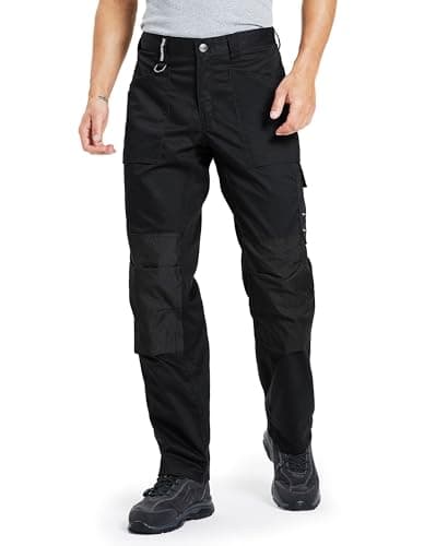 DURAWERK Men's Work Pants, Carpenter Pants with Reinforced Knee Pad Pockets, Durable Cargo Pants view 7
