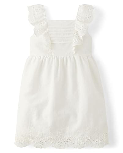 Gymboree,and Toddler Sleeveless Dresses,Simply White,4T