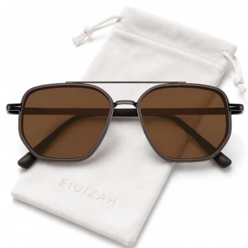 Eiuizah Tangle Free Polarized Square Aviator Sunglasses for Women UV400 — image 1
