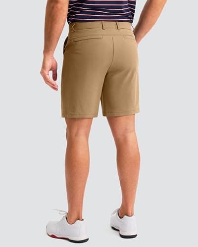 Men's Golf Shorts 7"/ 9"/ 11" Inseam with 5 Pockets Lightweight Stretch Quick Dry Casual Dress Hybrid Short for Men view 2