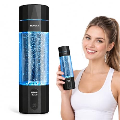 Upgrade Hydrogen Water Bottle, 6400PPB Hydrogen Water Generator (Black) | SPE PEM Tech, 7OZ Food-Grade PC Hydro Water Machine, Health Care Gifts for Husband, Wife, Family, Friends, Travel — image 1