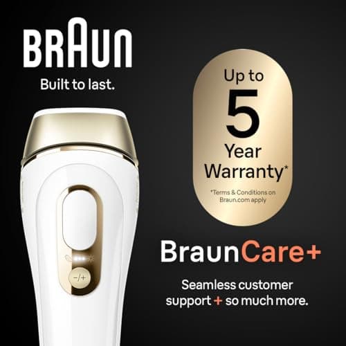 Braun IPL, Silk·Expert Pro 5, IPL Hair Removal for Women and Men, Permanent Laser Hair Reduction At-Home, 2 Heads, Pouch, IPL5137 view 5