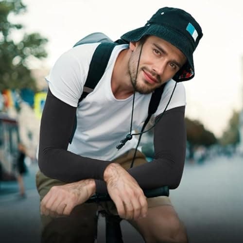 Renil Arm Sleeves for Men and Women & UV Protection Cooling Basketball Arm Sleeves view 5