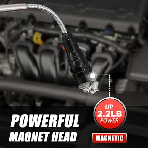 Gifts for Men, Magnetic Pickup Tool, Telescoping Magnet Pickup Tool with 3 LED Flashlight, Cool Gadget Birthday Gifts for Men, Women, Him, Dad, Teen Boys, Husband, Father, Mechanic, Women, Black view 5