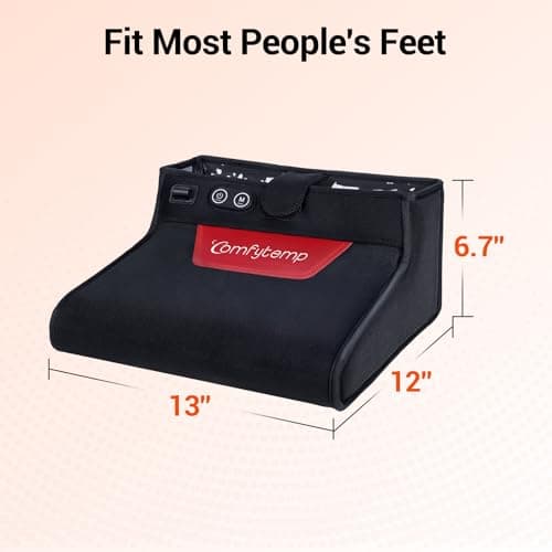 Comfytemp Red Light Therapy for Feet, 360 LEDs 43W Near Infrared Light Therapy Boot, 3D Wearable Feet Wrap for Ankle Heel Sole Plantar Joint Muscle, 660nm & 850nm, Up to Foot Size 12 view 3