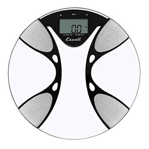 Escali Ultra Slim Body Composition Scale With Bioelectrical Impedance Analysis Technology, Calculates Body Fat Percentage, Body Water, Lean Muscle And Total Bone Mass