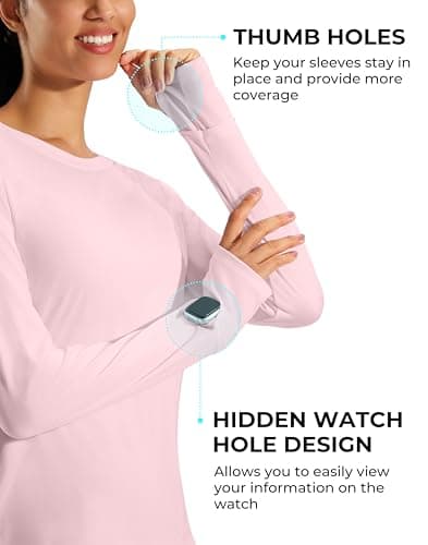 G Gradual Long Sleeve Workout Tops for Women Quick Dry Lightweight Running Athletic Shirts with Zip Pocket Moisture Wicking view 5