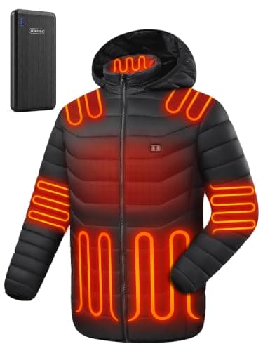 Heated Jacket for Men and Women, Ski Jacket with 10000mAh Battery | Heated Jacket for Men and Women, 15 Heating Zones, 10000mAh Battery, Skiing, Hunting, Camping, Hiking, Fishing, Outdoor Work — image 1