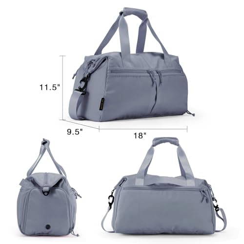 Weekender Duffel Bag with Shoe Compartment And Wet Pocket-Luggage Everyday Overnight Bag for Men and Women Travel-Carry On Gym Bag view 6