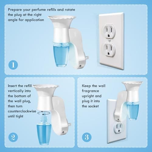 FIRIK WallFlower Plug in, Wall Fragrance Plug in Compatible with Bath and Body Works Wallflowers Refills, ETL Certified, Fragrance Diffuser Plug for Home, Office, 4 Pcs view 5