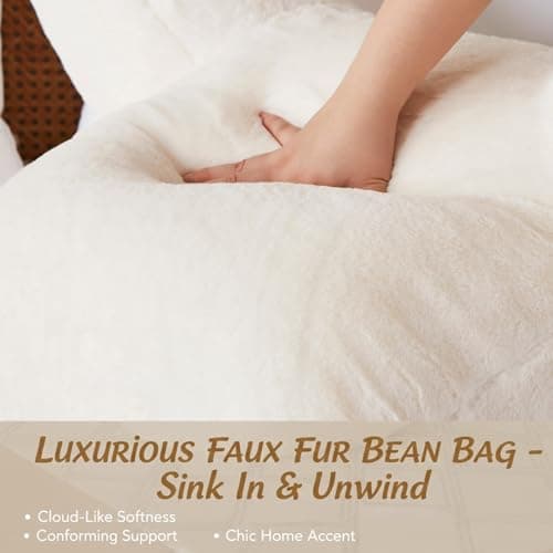 Reading Pillow with Arms for Sitting in Bed, Backrest Support Cushion Soft Back Pillow for Couch, Sofa & Floor, Dorm Essentials, Washable Cover, Faux Fur Wedge Cushion for Adults,Children,Student view 6