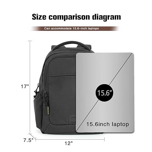 VEAGIA Tactical Travel Laptop Backpacks Large Heavy Duty Work Backpack For Men women Airline Approved (New Black) view 2
