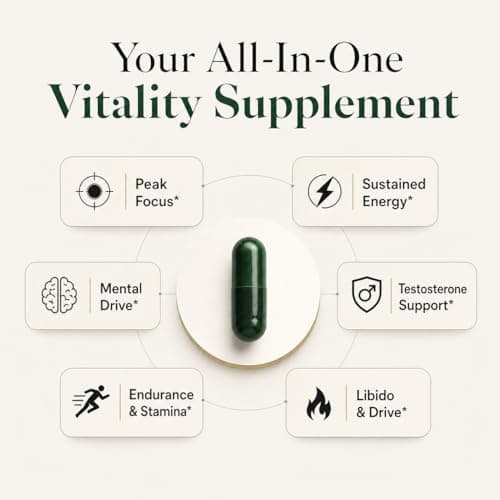 Organic Peruvian Black Maca Root Capsules - 1,500mg 40X Strength with Ashwagandha & Fenugreek - 3-in-1 Adaptogen Complex for Women & Men - Non-GMO Vegan (60 Ct) view 2