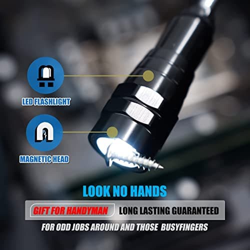 VIBELITE Gifts for Men, Magnetic Flashlight with Tool Magnetic Lanyard, Telescoping Magnet Pickup Tool, Cool Gadgets Valentines Day Gifts for Him, Men, Teen Boys, Husband, Boyfriend view 7